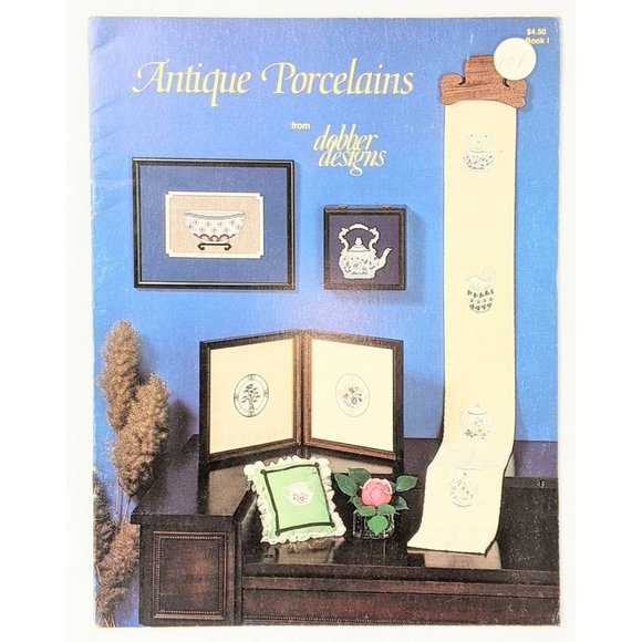 Set of 3 Vtg Country Cross Stitch Farmhouse Decor Shabby Chic Needlepoint Decor - Picture 3 of 8